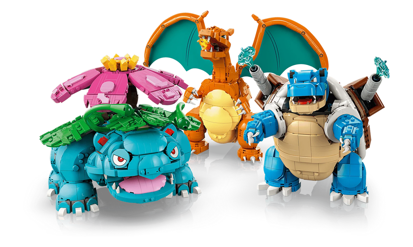 LEGO Pokemon Venusaur, Charizard and Blastoise Set "Multi-Color" 72153