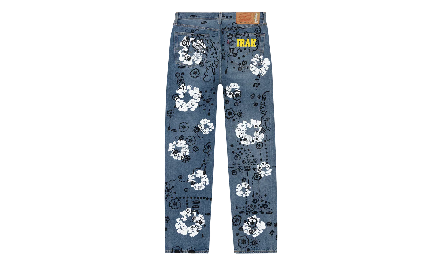 Irak Levi's 501 Wreath Logo Jeans "Light Wash / Vintage Indigo / Black" DT294