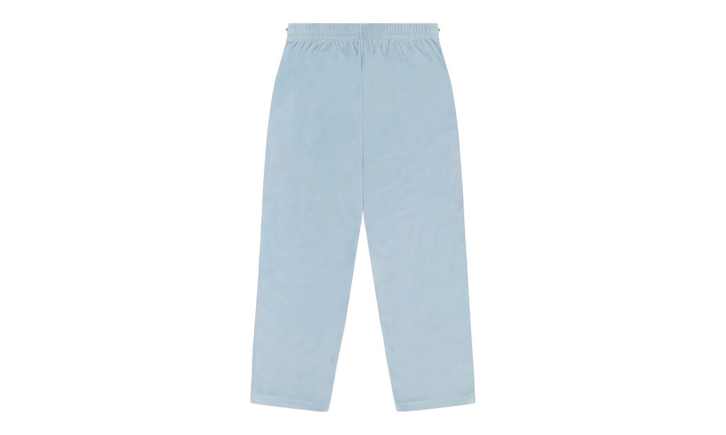 5Q Zip Velour Warmup Track Pants "Light Blue" DT434