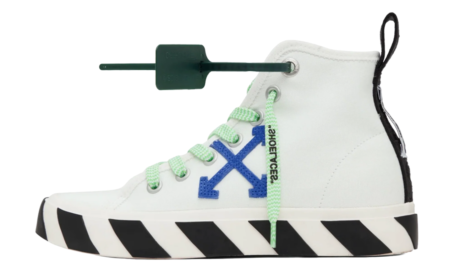 Vulcanized Mid Top "White Blue Arrow" OMIA119F22FAB0010146
