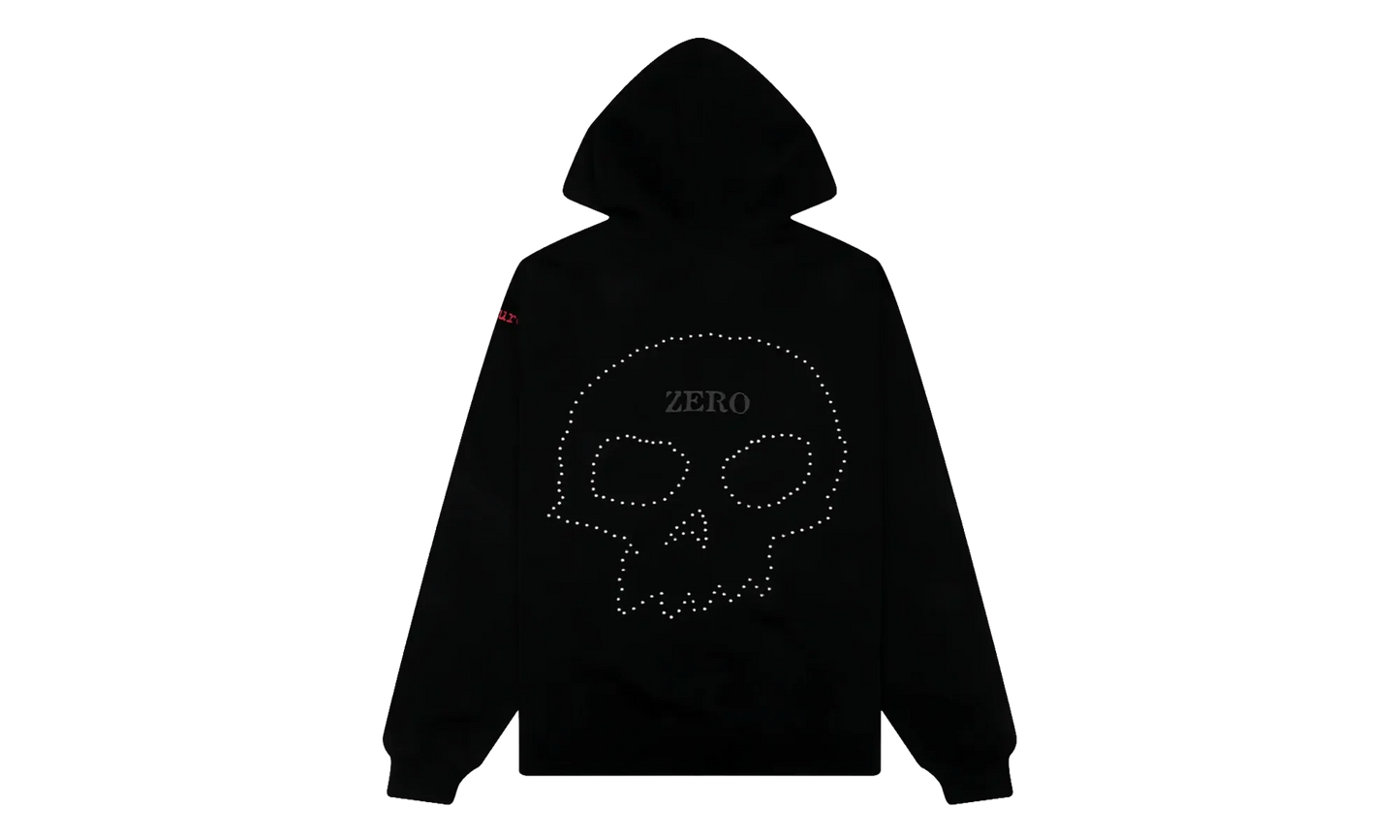 Dane Studded Full Zip Hoodie "Zero - Black" P26SPZ002-BLK