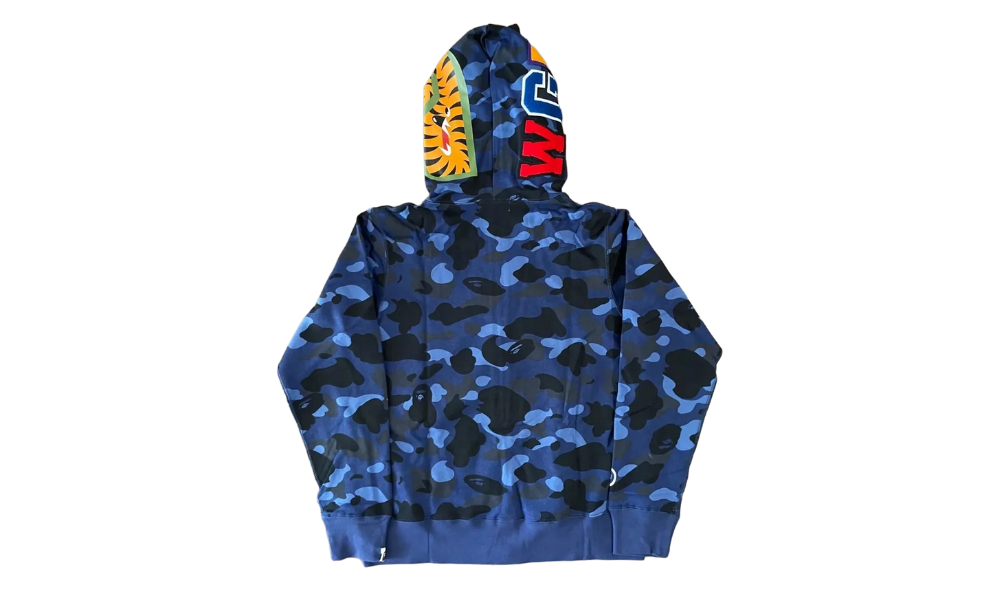 Color Camo Shark Full Zip Hoodie "Navy Blue" BCCSFZUHSB