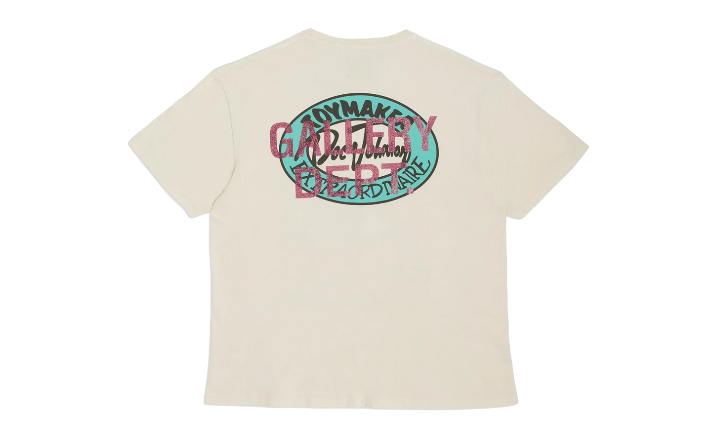 Doc Johnson Batteries Dead Short Sleeve Tee Shirt "Antique White" GDBDSSTSAW