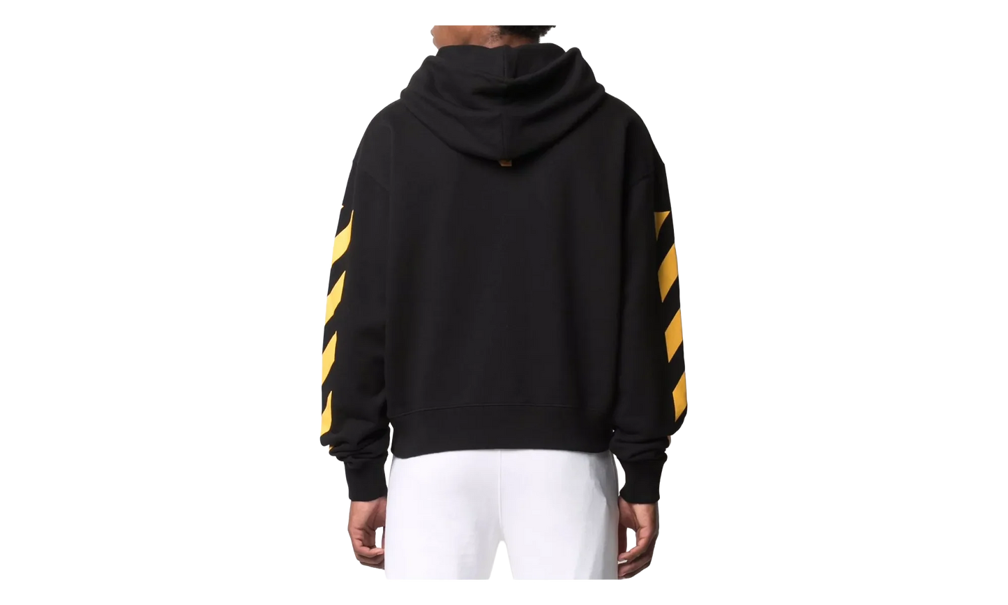 Caravaggio Painting Over Hoodie "Black / Multicolor" OMBB037F21FLE0111084