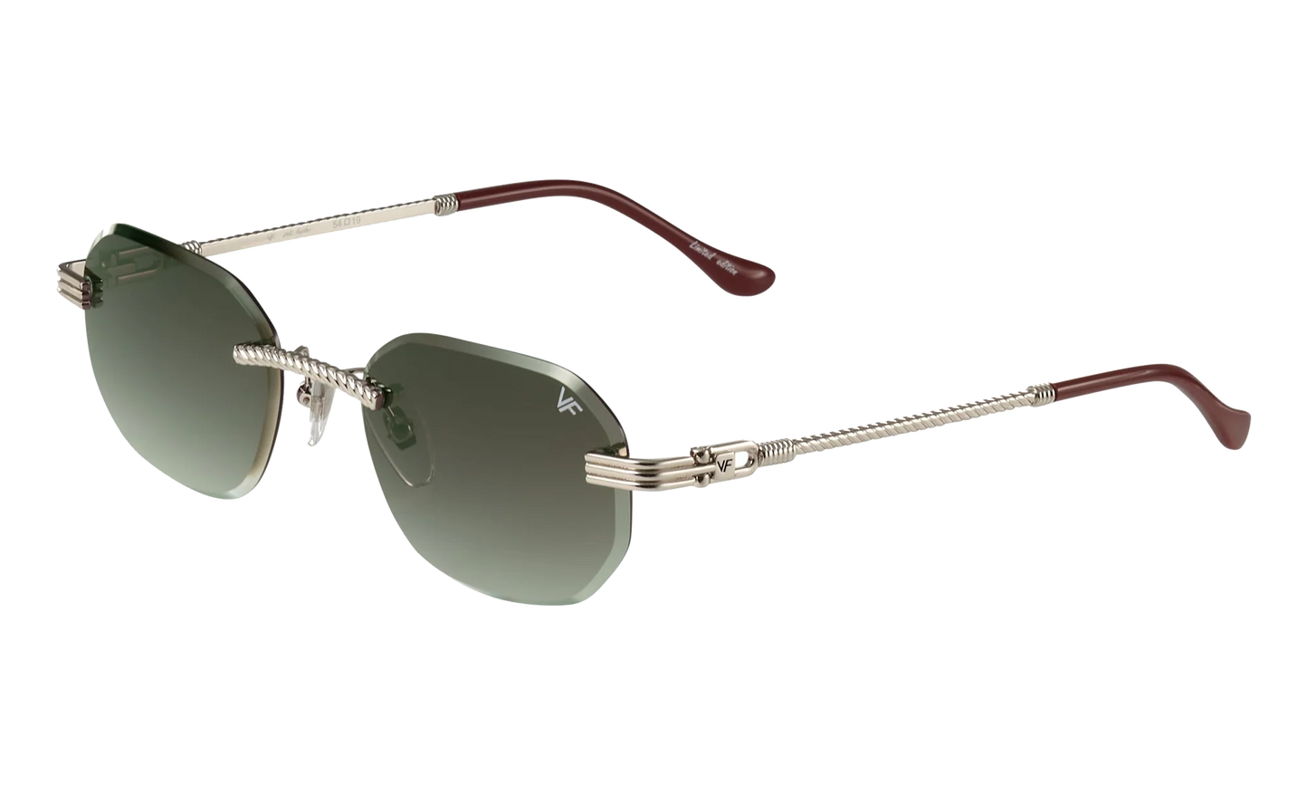 Hustler Rimless Drill Mount 24KT "White Gold / Gray Gradient" DMHU2 0044 43A1