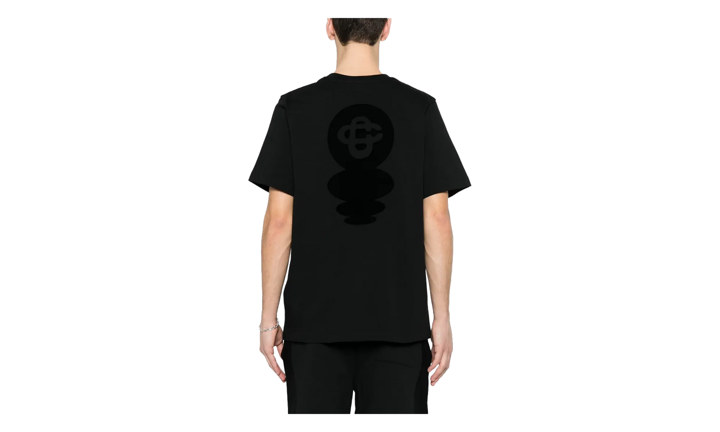 Squash Logo Flock T-Shirt "Black" MSS26JTS00106