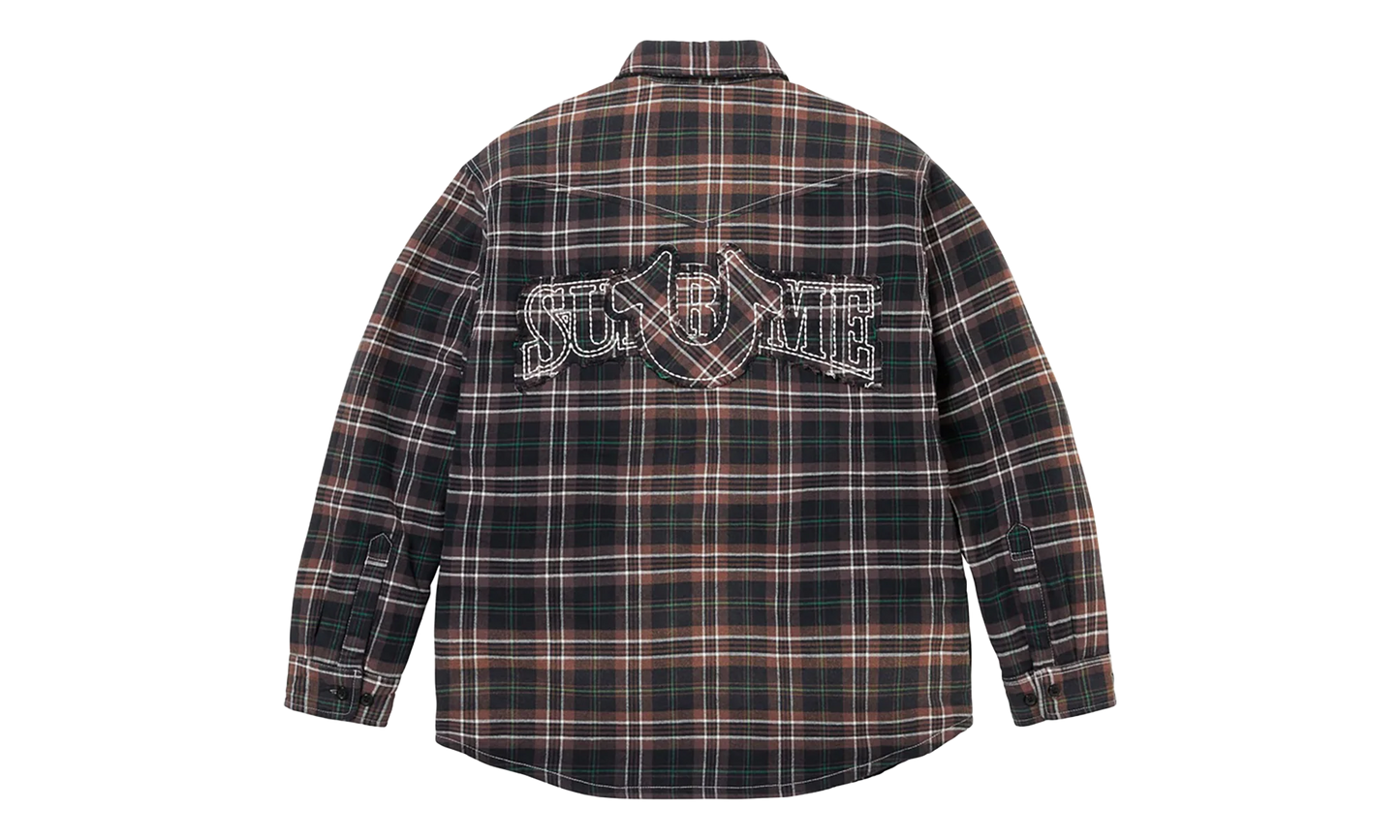 True Religion Quilted Lined Plaid Flannel "FW25 - Black" SU27089
