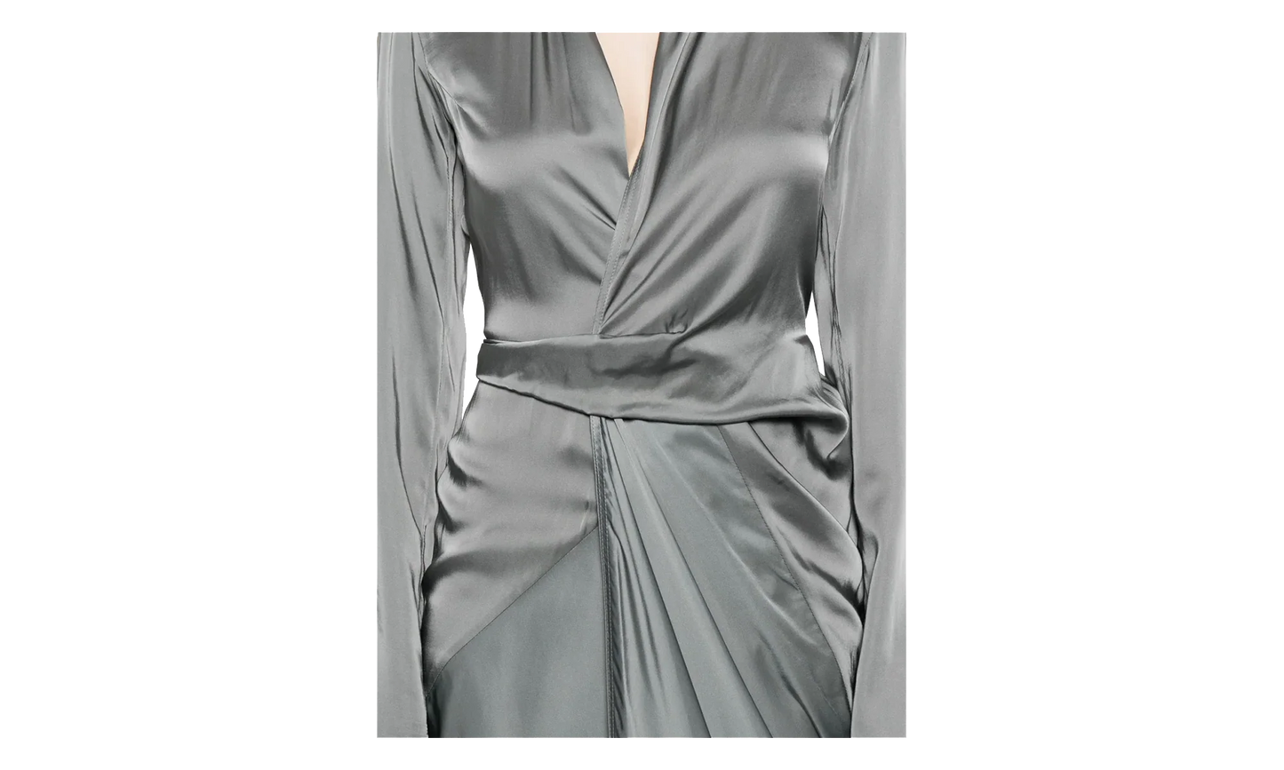 Charmeuse Wrap Dress WMNS "Washed Indigo" RP02E4560 SCH 06