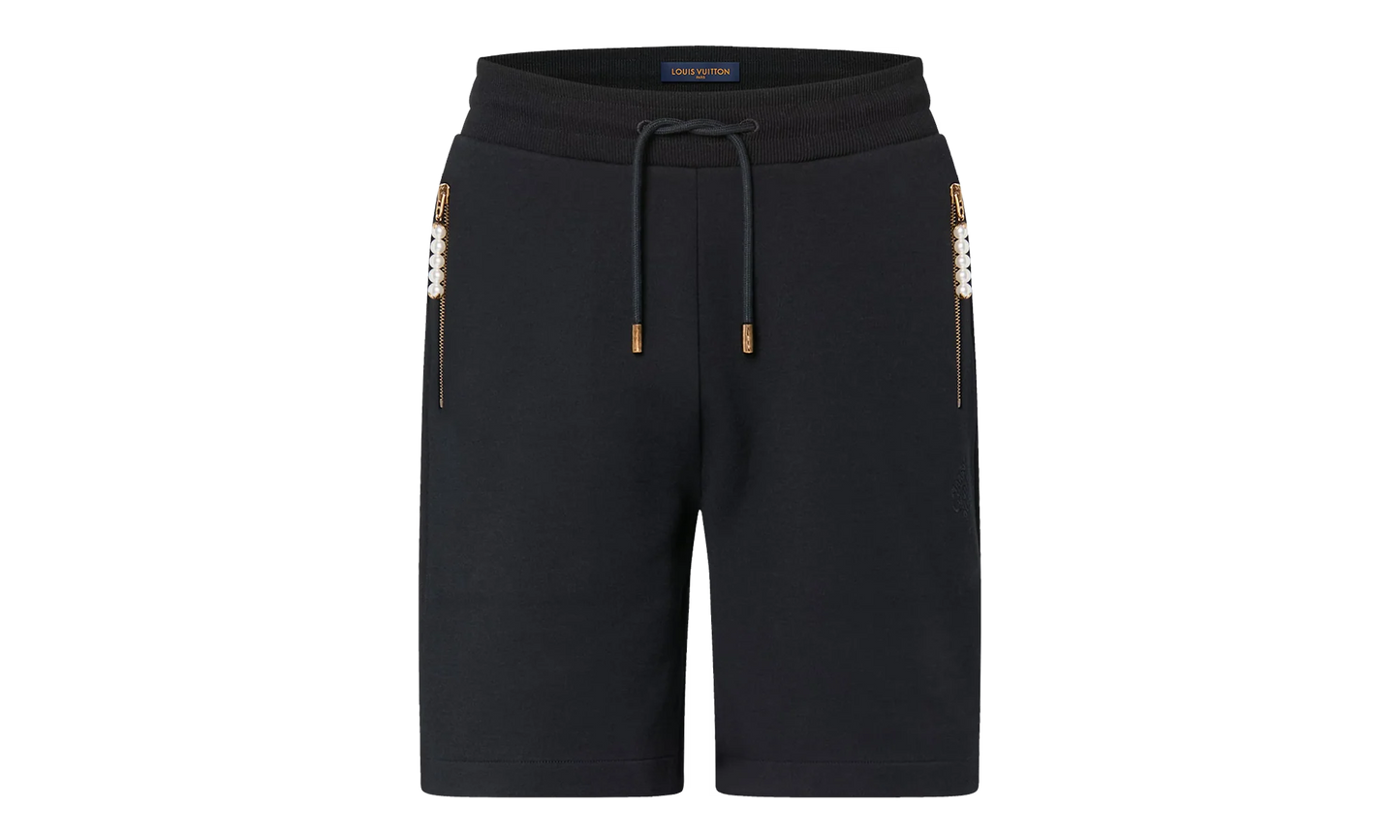 Icons Embroidered Sweatshorts "Black" 1AGJQY