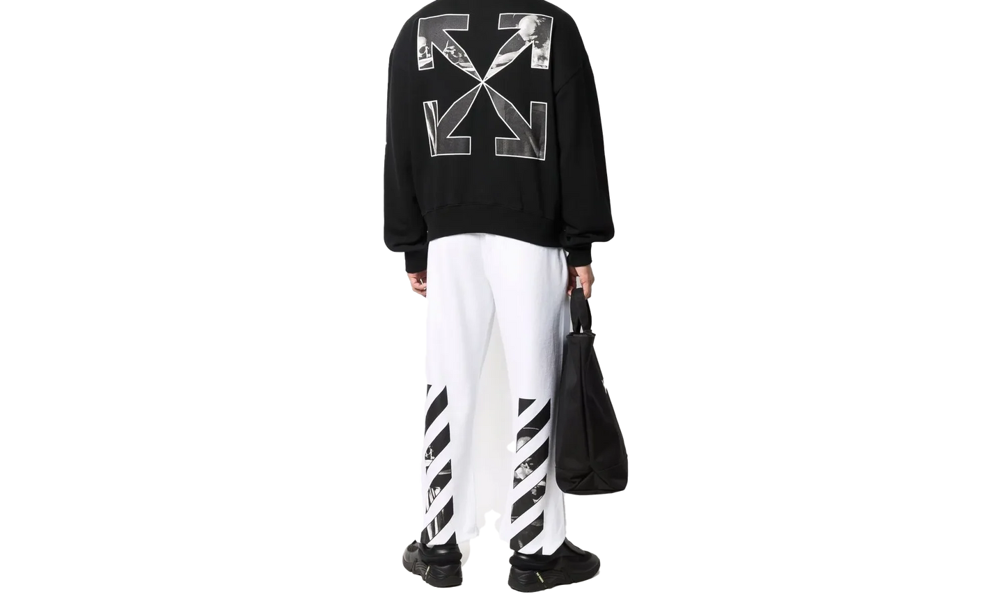 Caravag Arrow Over Crewneck "Black / White" OMBA058C99FLE0021001