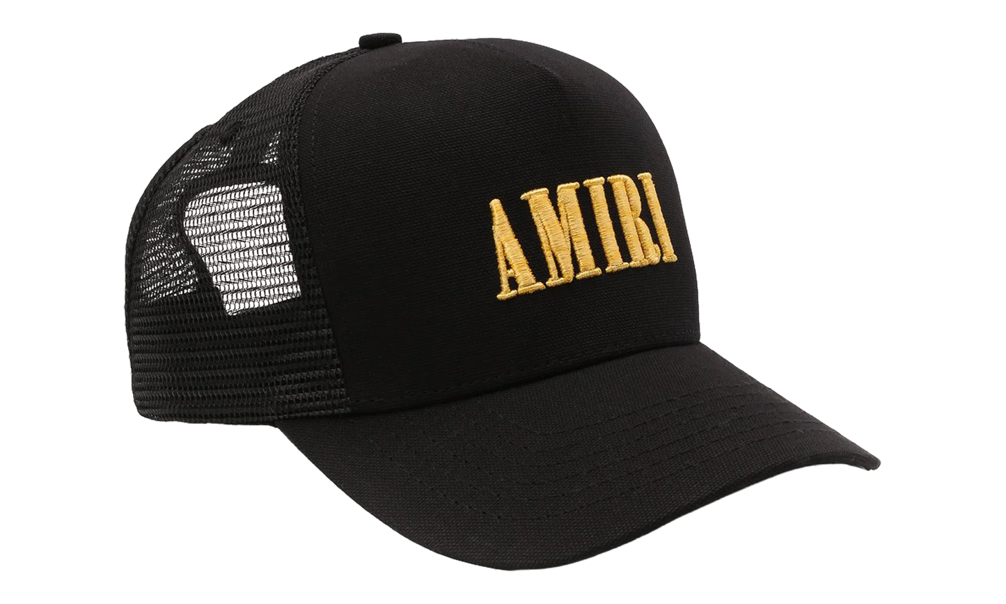 Core Logo Trucker Hat "Black / Yellow" XMAH001 011 BLAC