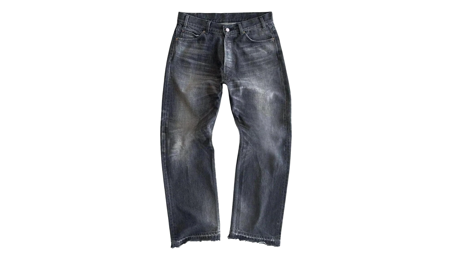 Vintage Baggy Denim Pants "Black" BS93