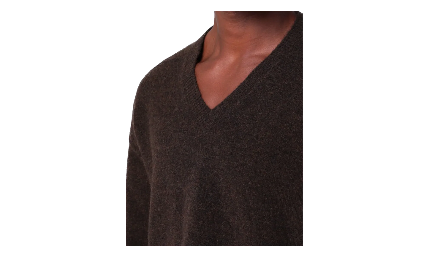 Maglia Tommy V Neck Sweater "Brown" RU02E1650 KWP 04