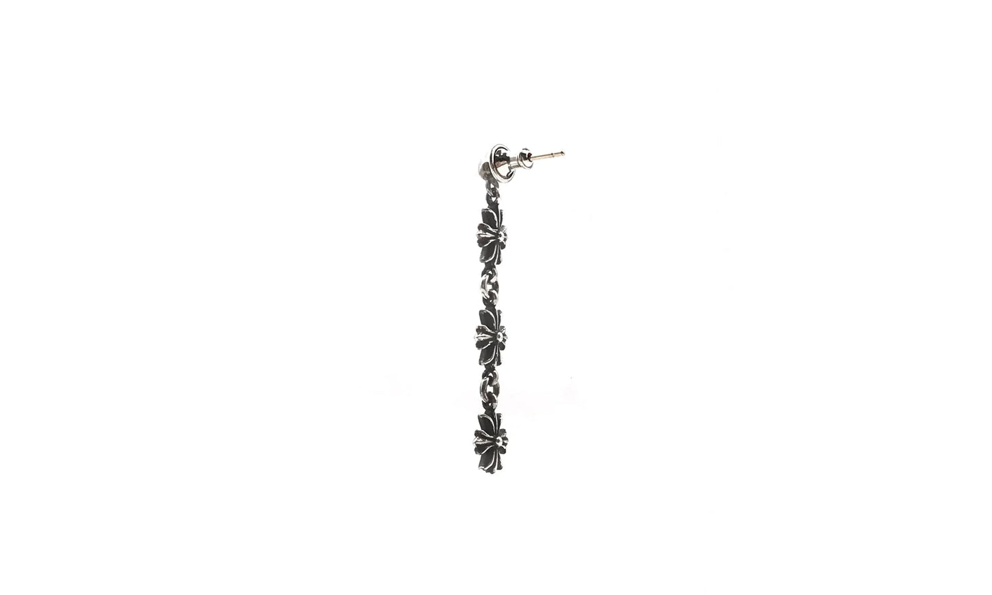 Tiny E Plus 3 Link Earring Drop "Single Earring - Silver" CHRM0669