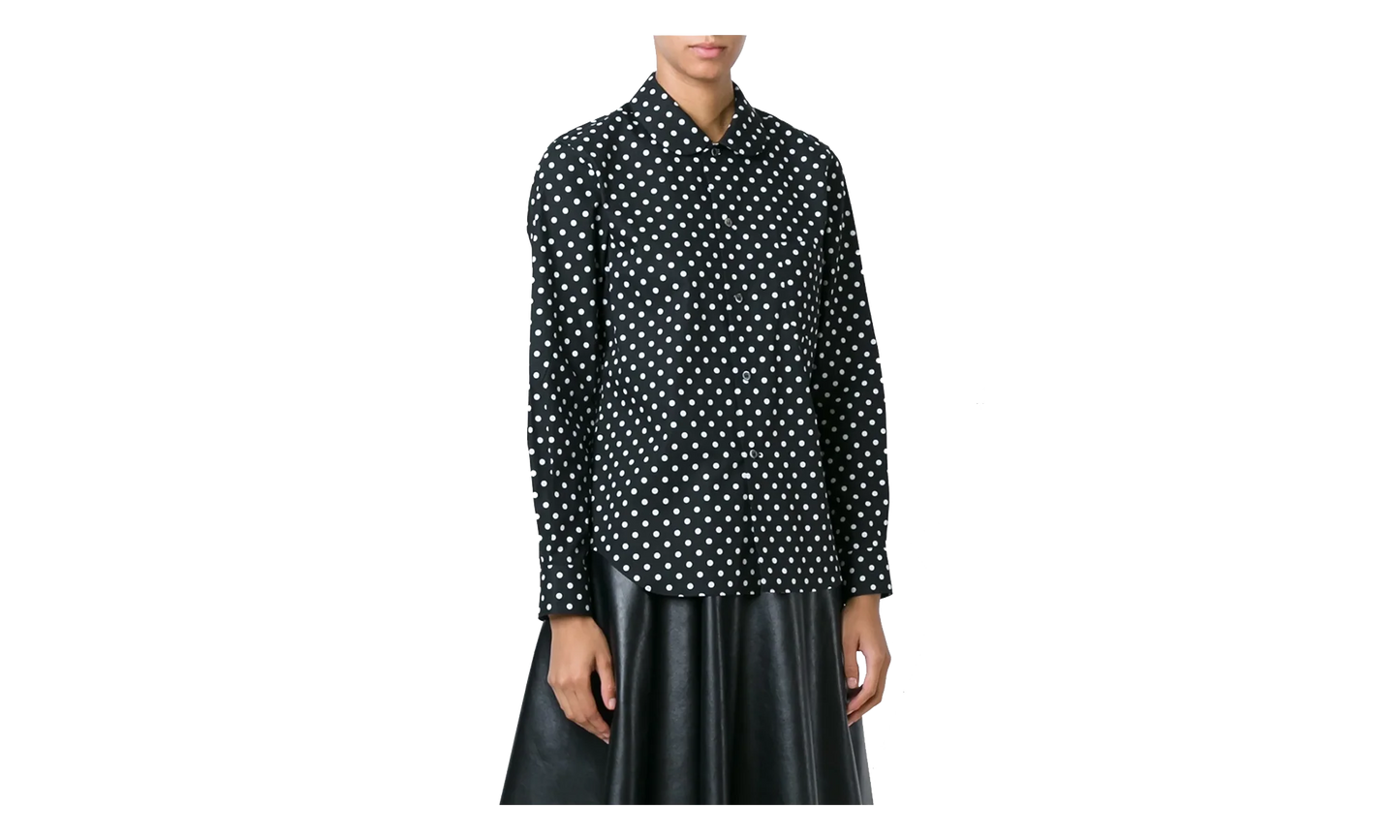 Loose-Fit Pocket Blouse WMNS "White / Black" RP B017 051 WHT