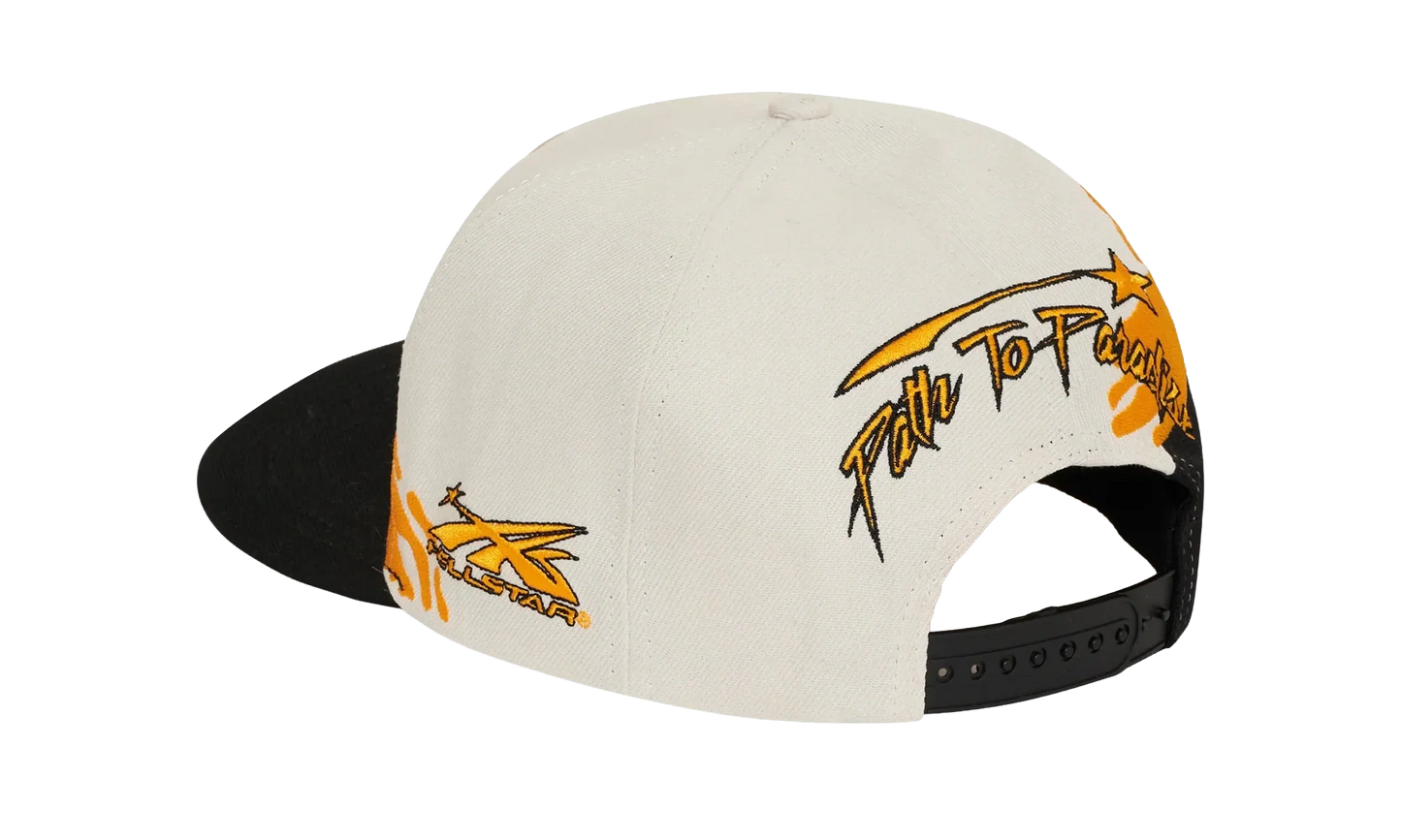 Paintbrush Snapback Hat "Orange / Black" HSR152