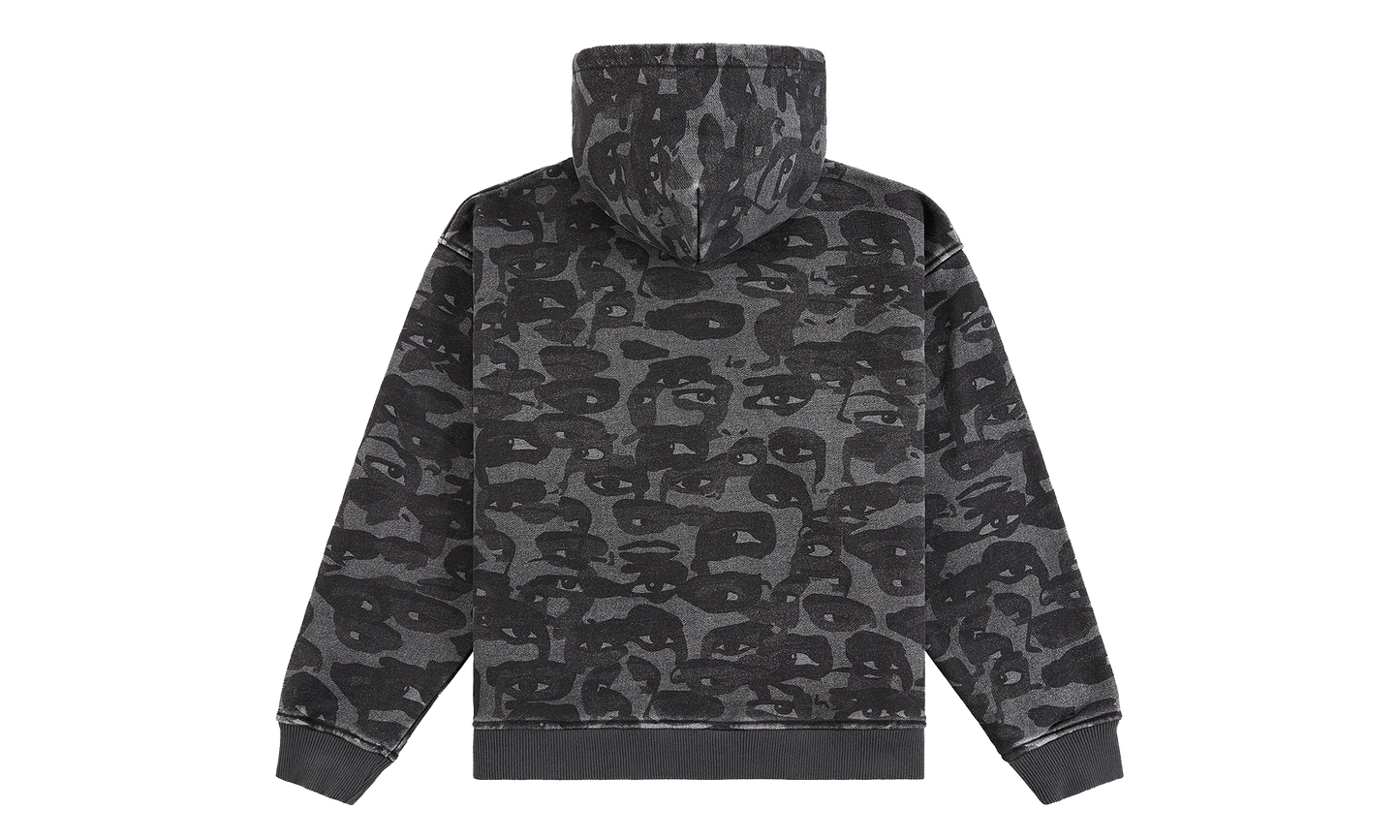 Kid Super Face Camo Hoodie "Black" KS006