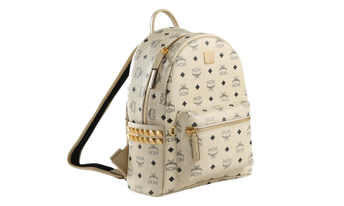 Small Stark Backpack in Visetos "Beige" MMKEAVE15 BEIGE