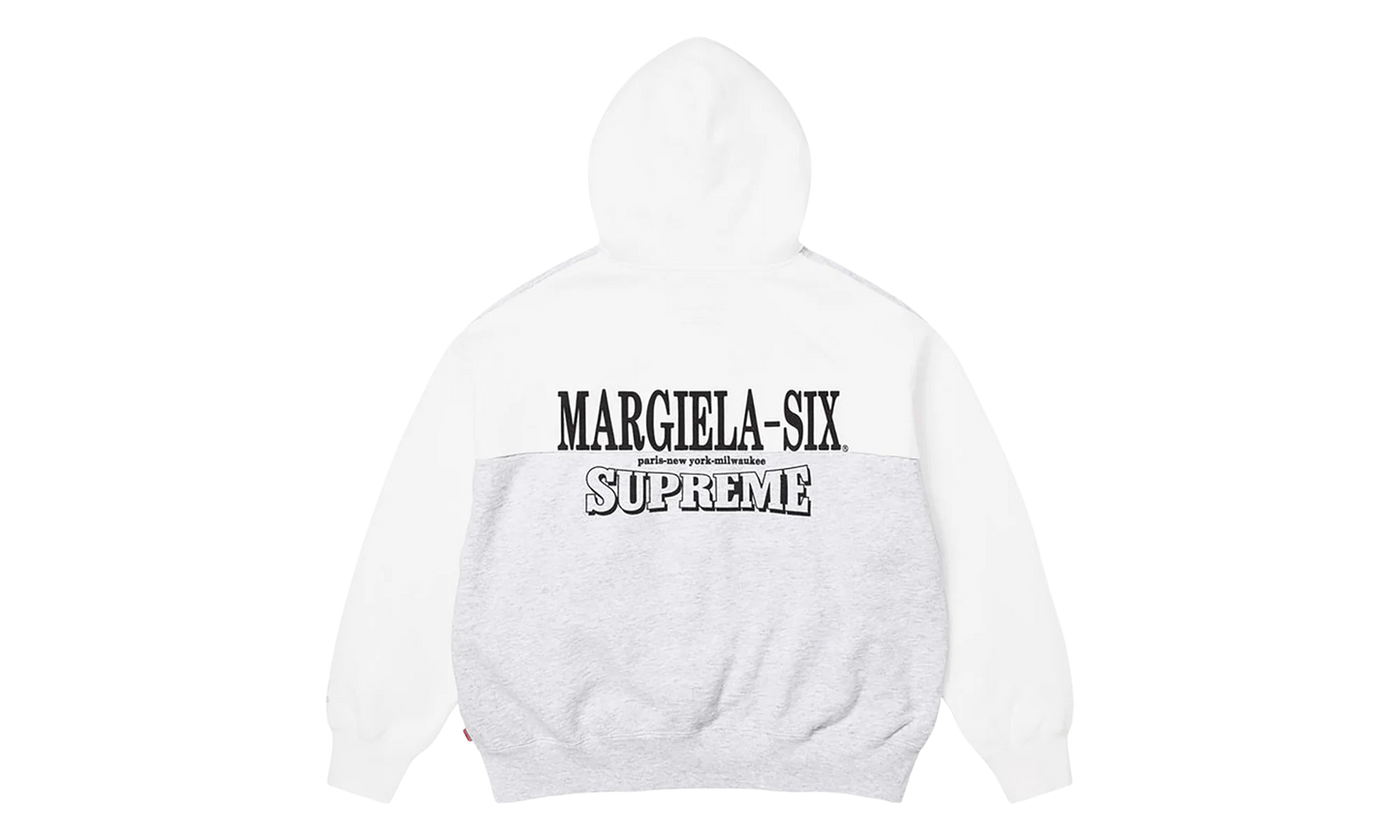 MM6 Maison Margiela Eagle Zip Up Hooded Sweatshirt "SS26 - grey" SU27172