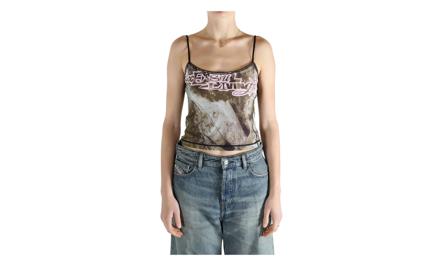 T-UCA Tank Top WMNS "Brown / Sand" A20981 0QVCW 5AFA