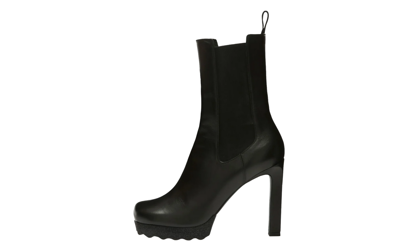 Calf Sponge High Chelsea Boot "Black" 17577626JF