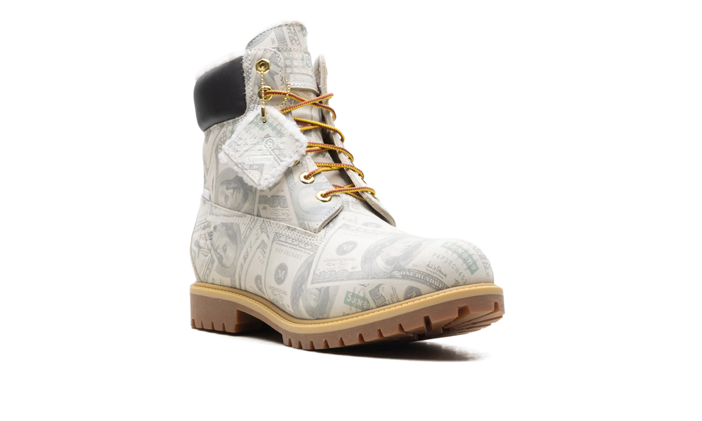 Timberland 6" Premium Waterproof Boot "Supreme x MM6 Maison Margiela $100 Bills" TB0A5NG5ALP
