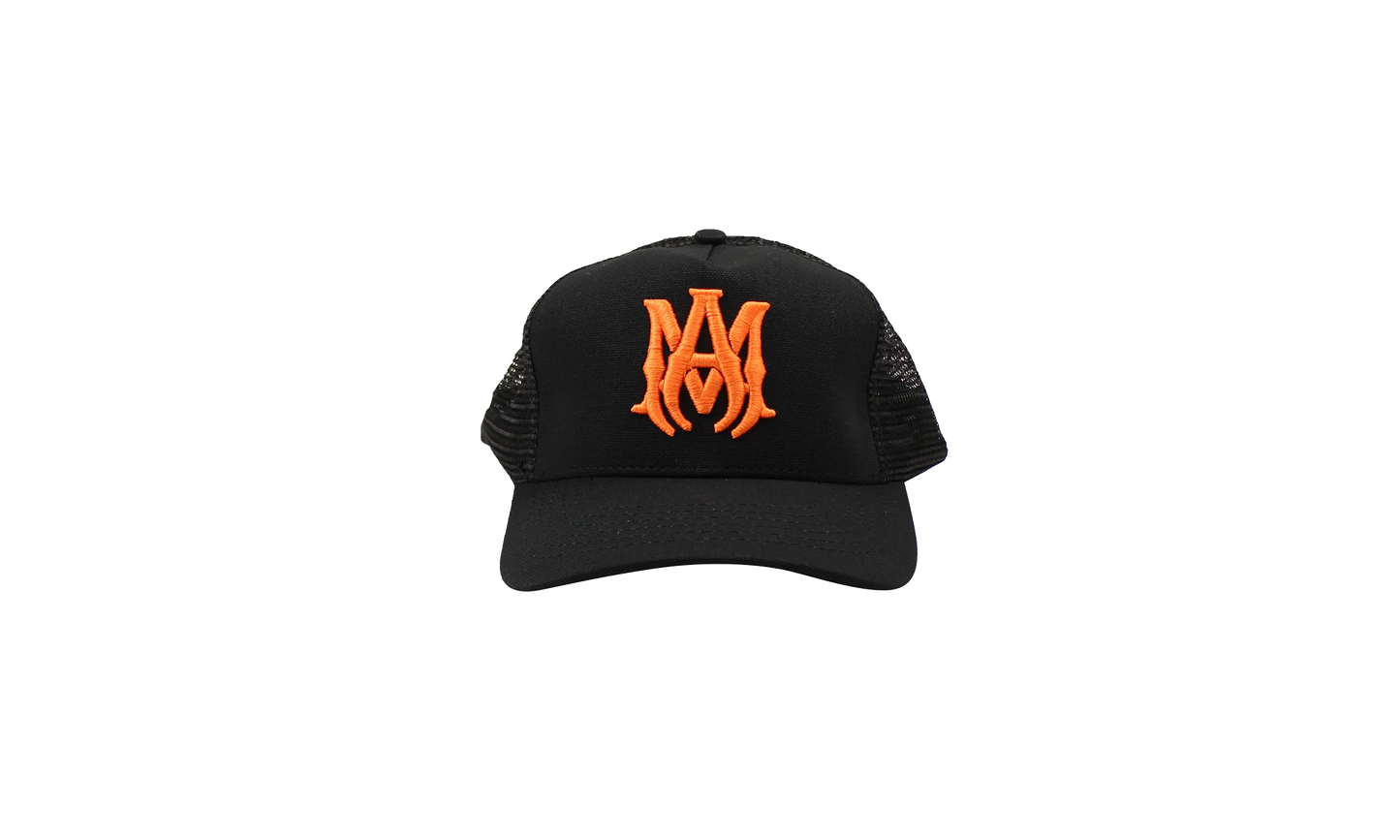 MA LOGO TRUCKER HAT "Black/Orange" MAH005 063