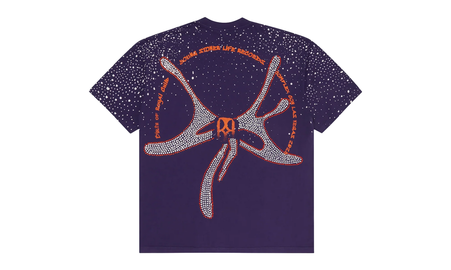 Rhinestone T-Shirt "Young Thug - Purple" 3VTHVDXD
