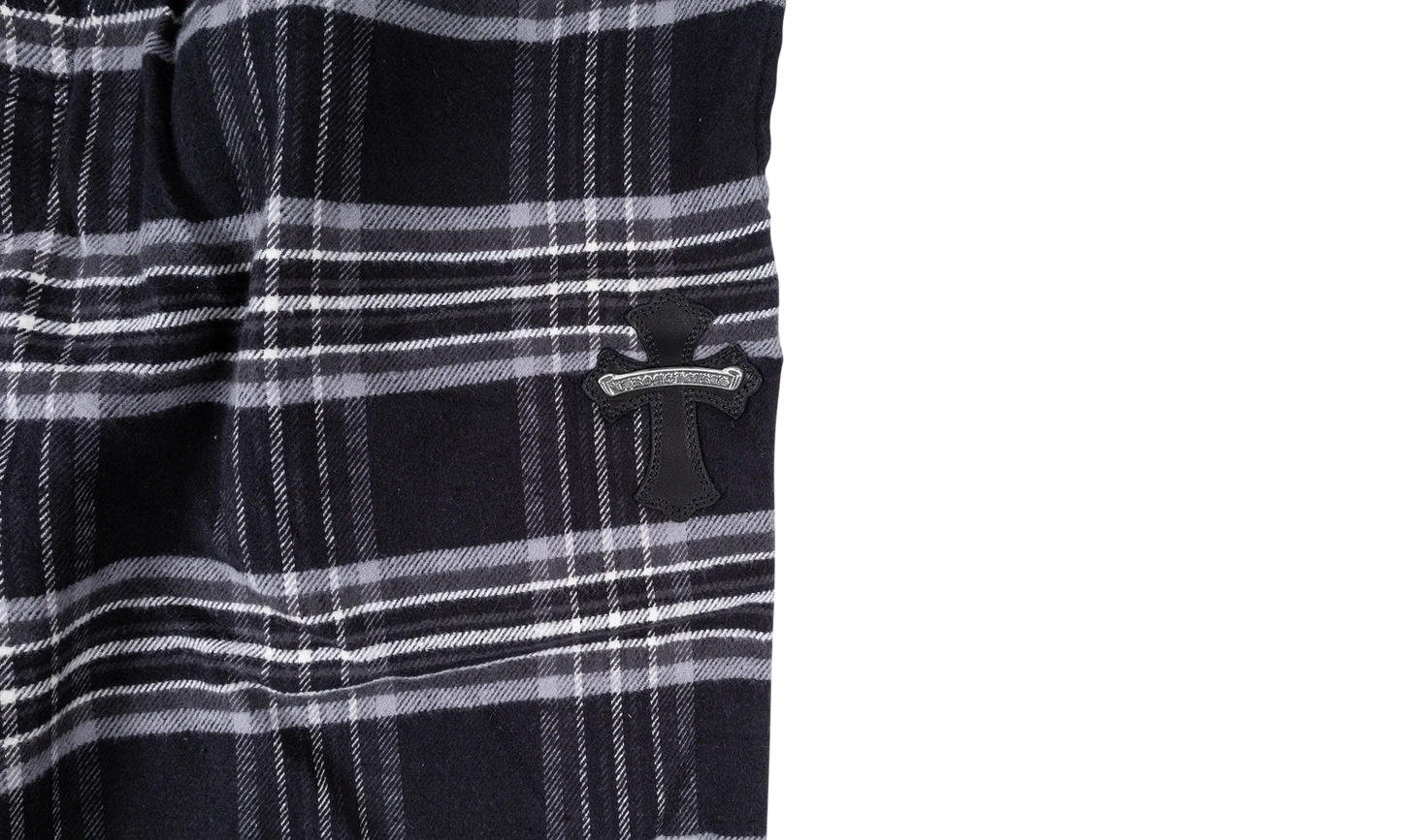 After School Harvester Plaid Sweatpants "Black" CHRM0681