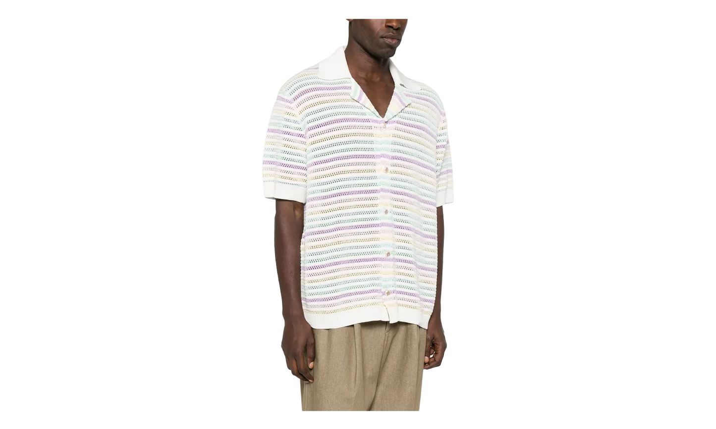 Flower Crochet Polo "Multicolor" M AW25 KW 1097 01 MULT