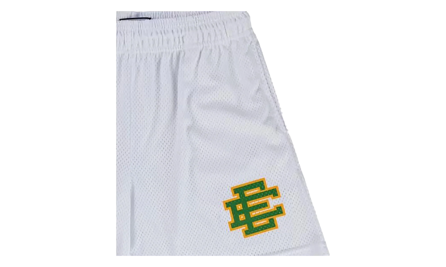 EE Basic Shorts "White / Green" EE201