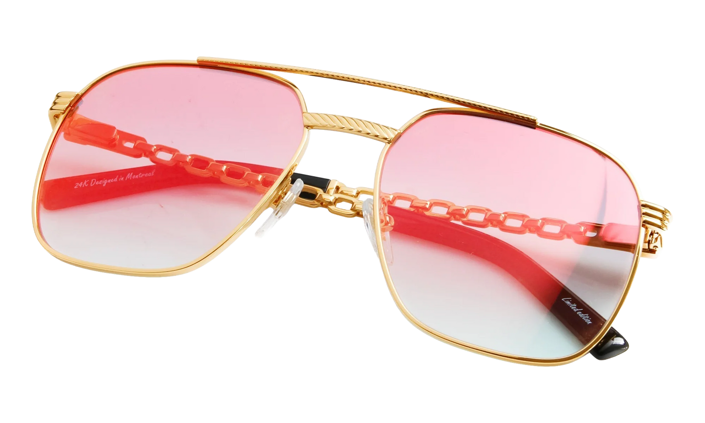 Narcos Equestrian Edition 24KT "Yellow Gold / Grape / Yellow Gradient Multi Flash" EQNR2 0003 20B3