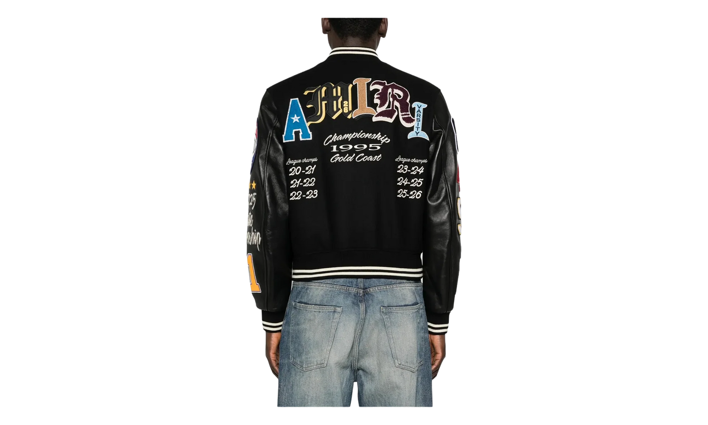 Varsity Patch Jacket "Black" AMOUJA1016 001