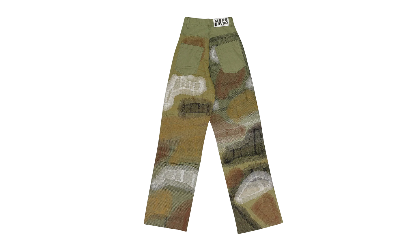 Camouflage Embroidery Pant "Green" 11200600011AW23
