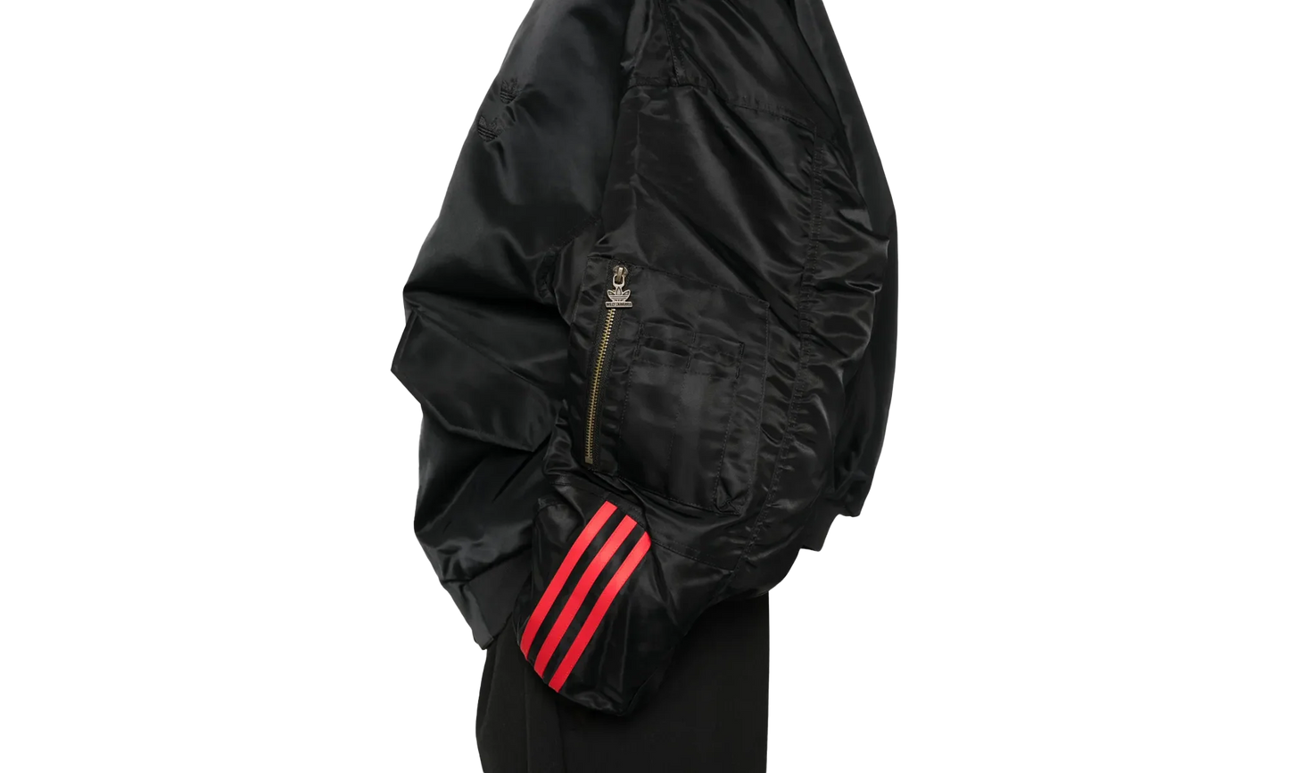 CHAVARRIA SATIN BOMBER JACKET "Black" KD9361