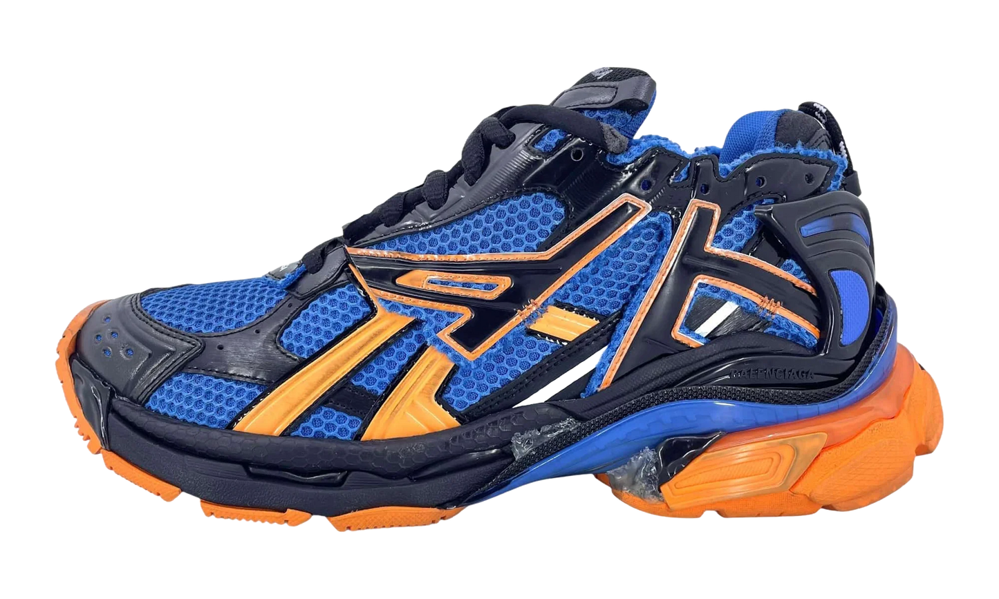 Runner Sneaker "Blue Orange Black" 677403 W3RB3 4719