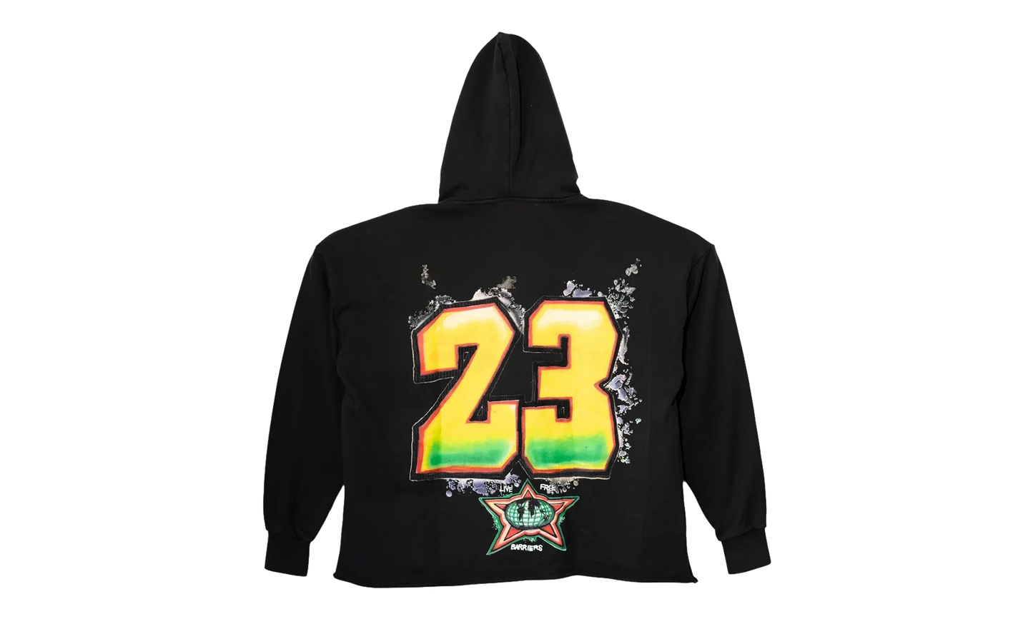 King Phade X Jordan Hoodie "Black / Multicolor" BAR10
