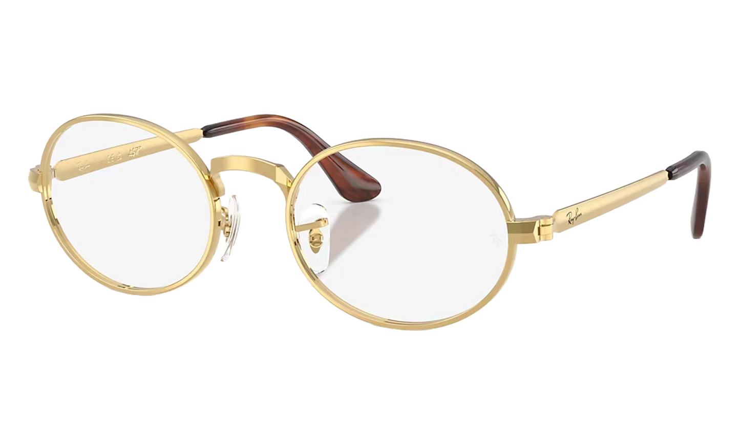 A$AP Rocky Rimless Round Sunglasses "Polished Arista Gold Demo Lens" RB3931V 2500