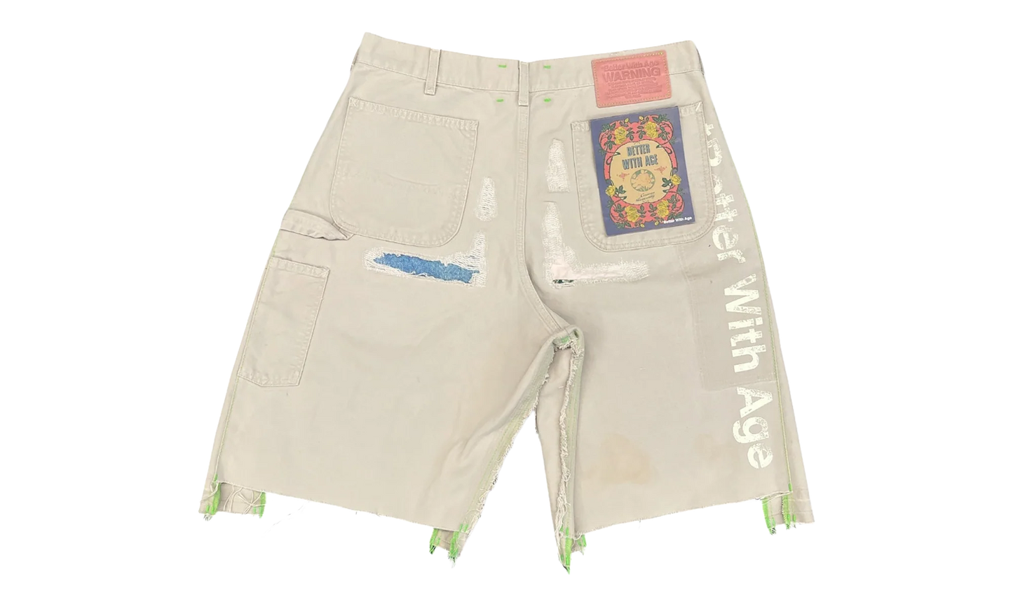 Repair Double-Wide Carpenter Shorts "Beige" BWA114
