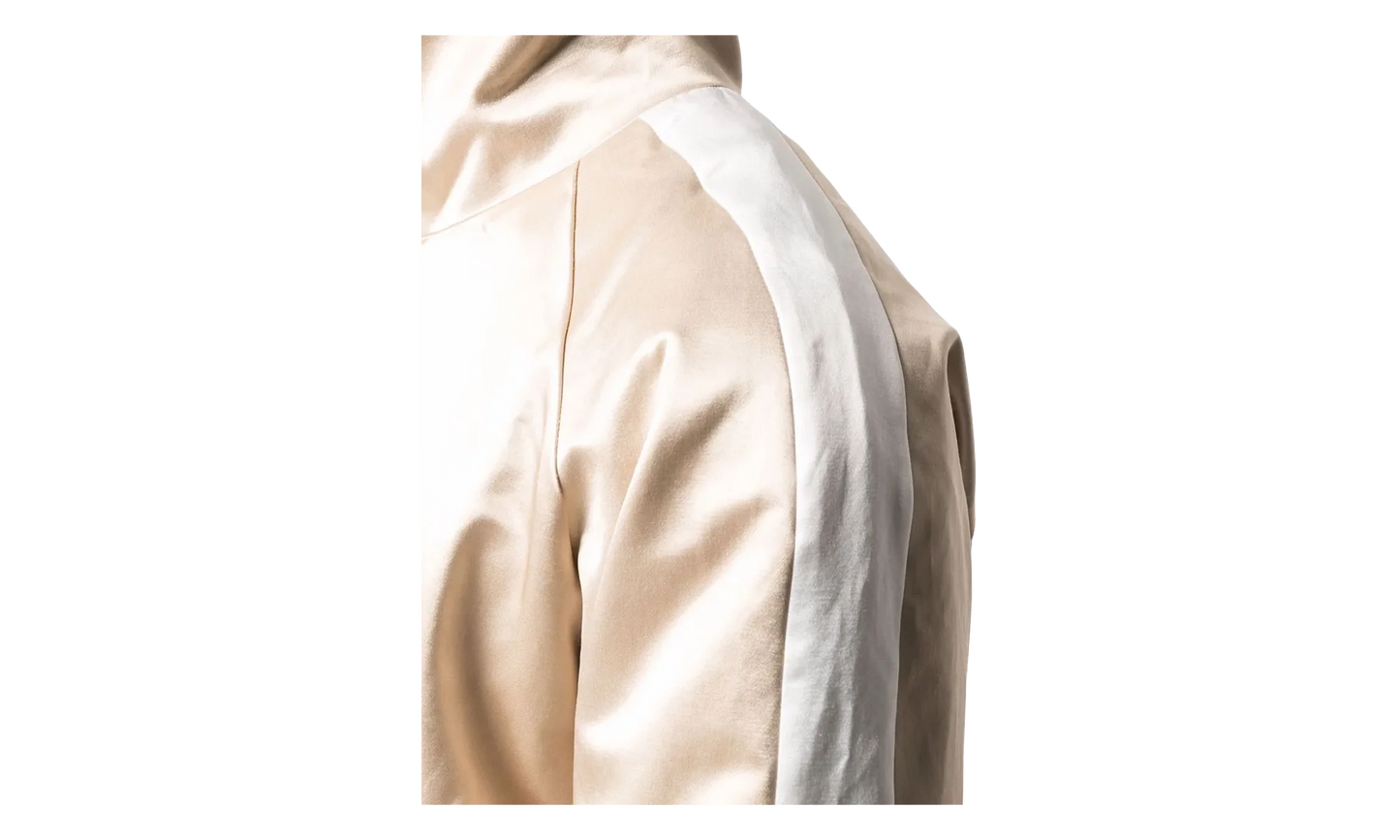 Zip Track Stripe Jacket "Champagne / White" MJT001 284