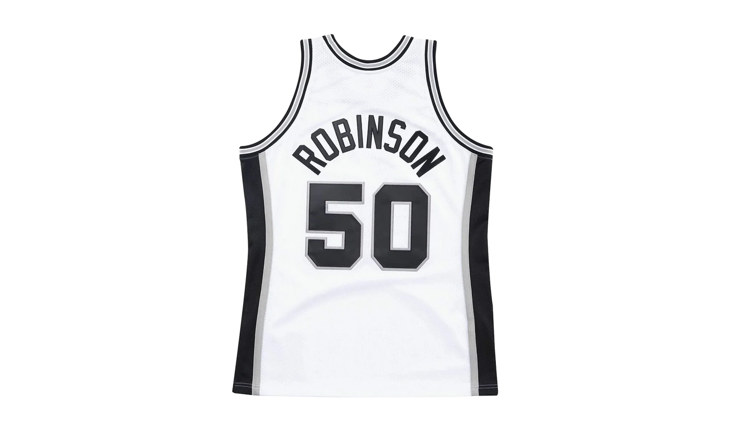 NBA David Robinson Authentic Jersey "1998 San Antonio Spurs - White" AJY4EL18028 SASWHIT98DRB