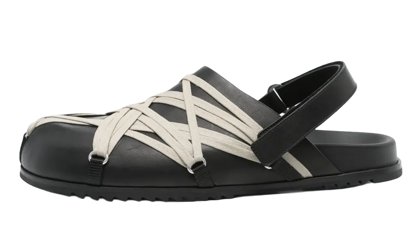 Hollywood Megalaced Mule Sandal "Granola Black" RU01E5813 LOOW1 09