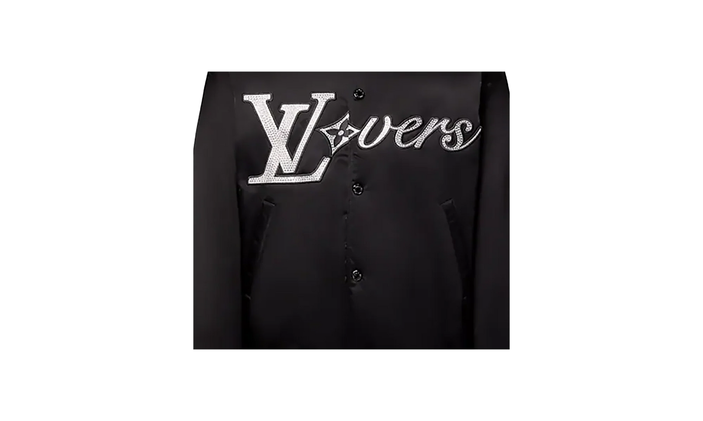 Embroidered Crystal Lovers Logo Nylon Jacket "Pharrell Williams - Black" 1AFHWQ