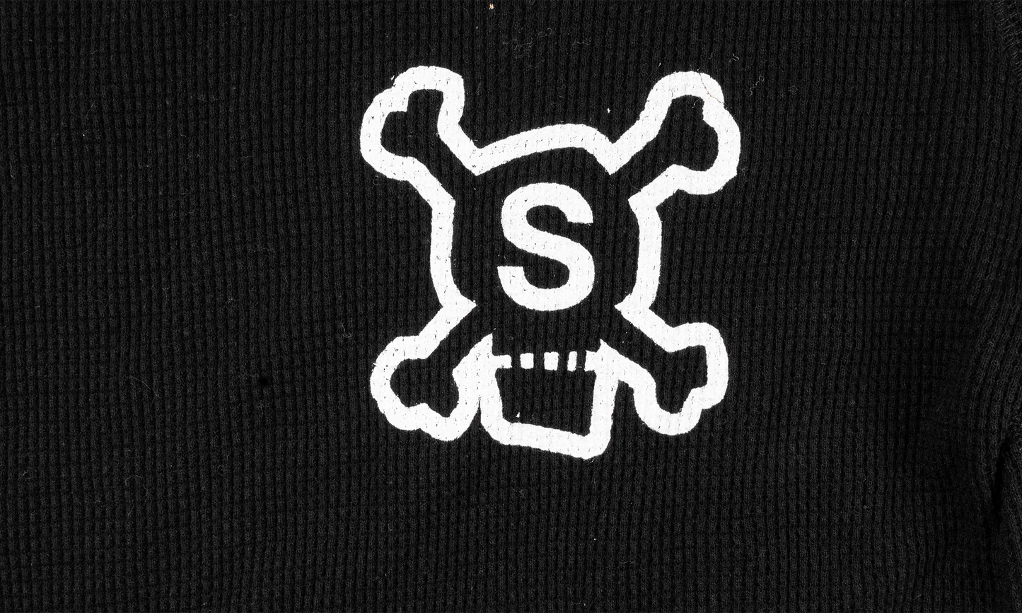 Skull Logo Long Sleeve Knit "Black" STUS321