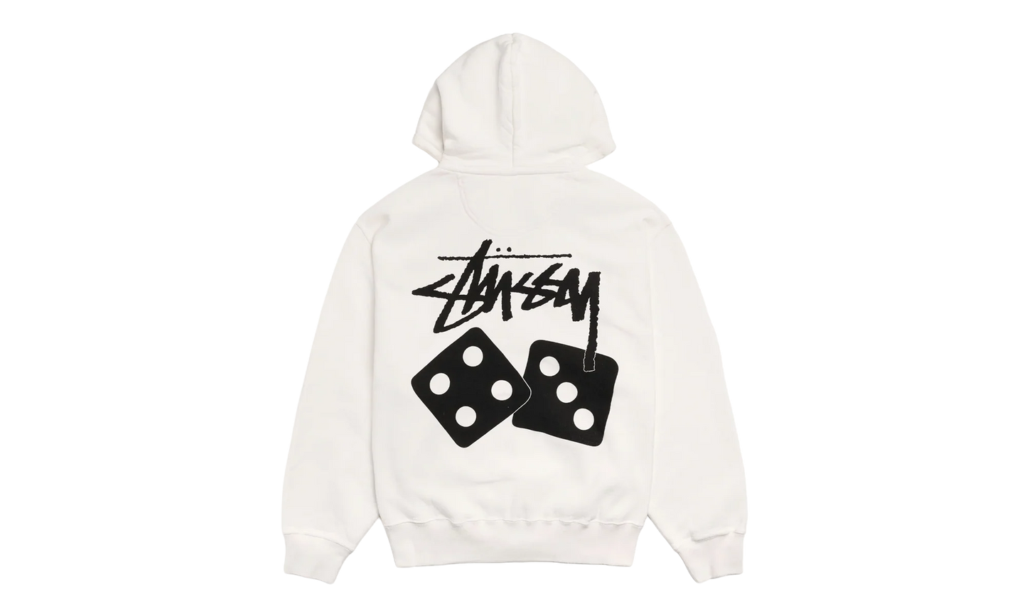 Dice Pigment Dyed Zip Up Hoodie "Natural" STUS371
