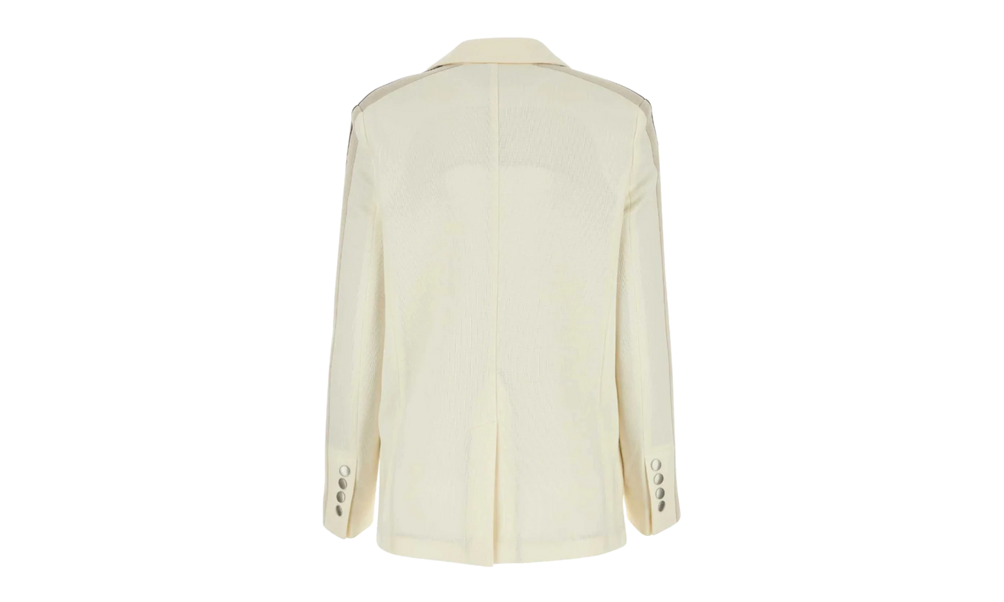 Side Stripe Detailed Blazer Suit Jacket "Cream" PWEN013F23FAB001