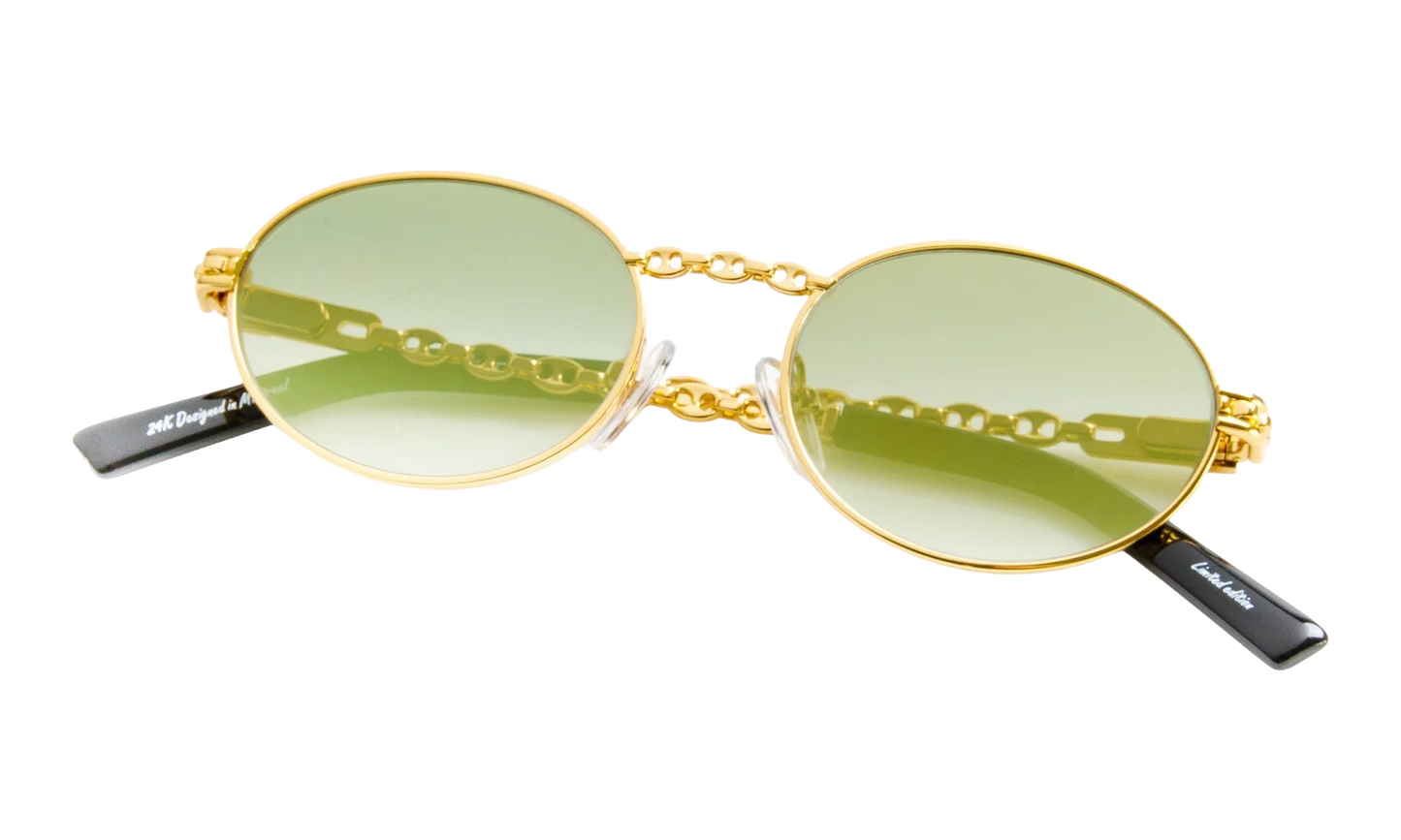 Pac Mariner Edition 24KT "Yellow Gold / Moss Green Gradient Flash Gold" MNPC2 0004 21A4