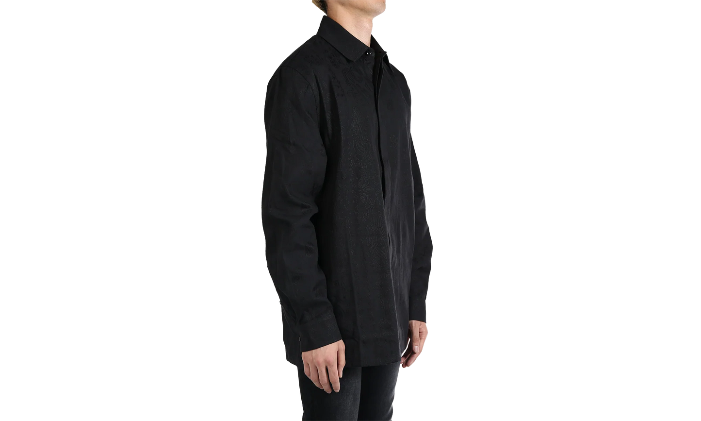 MA Bandana Linen Shirt "001 BLACK" AMSTOS1008