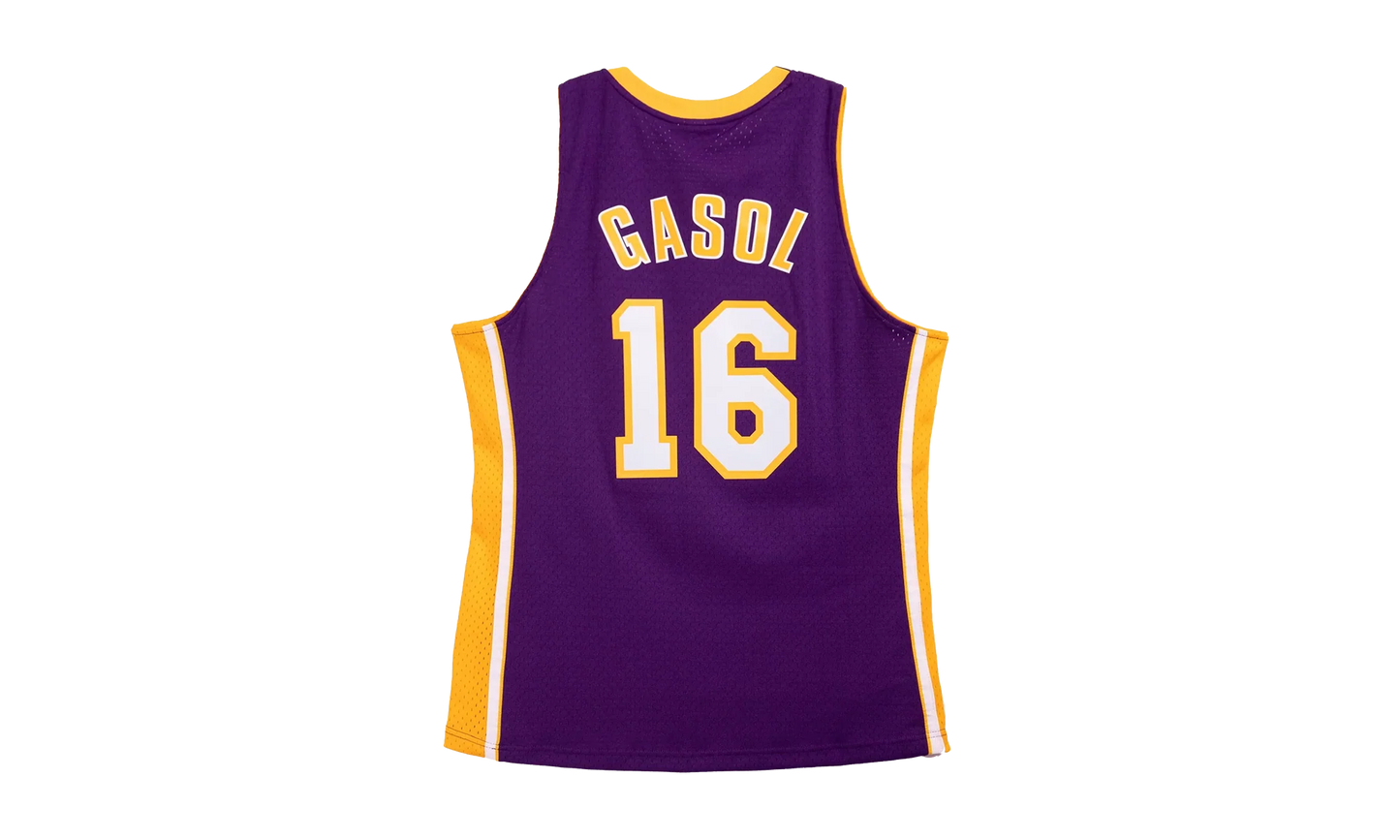 NBA Pau Gasol Dark Jersey "2009 Los Angeles Lakers - Purple" JY8637 LALPURP