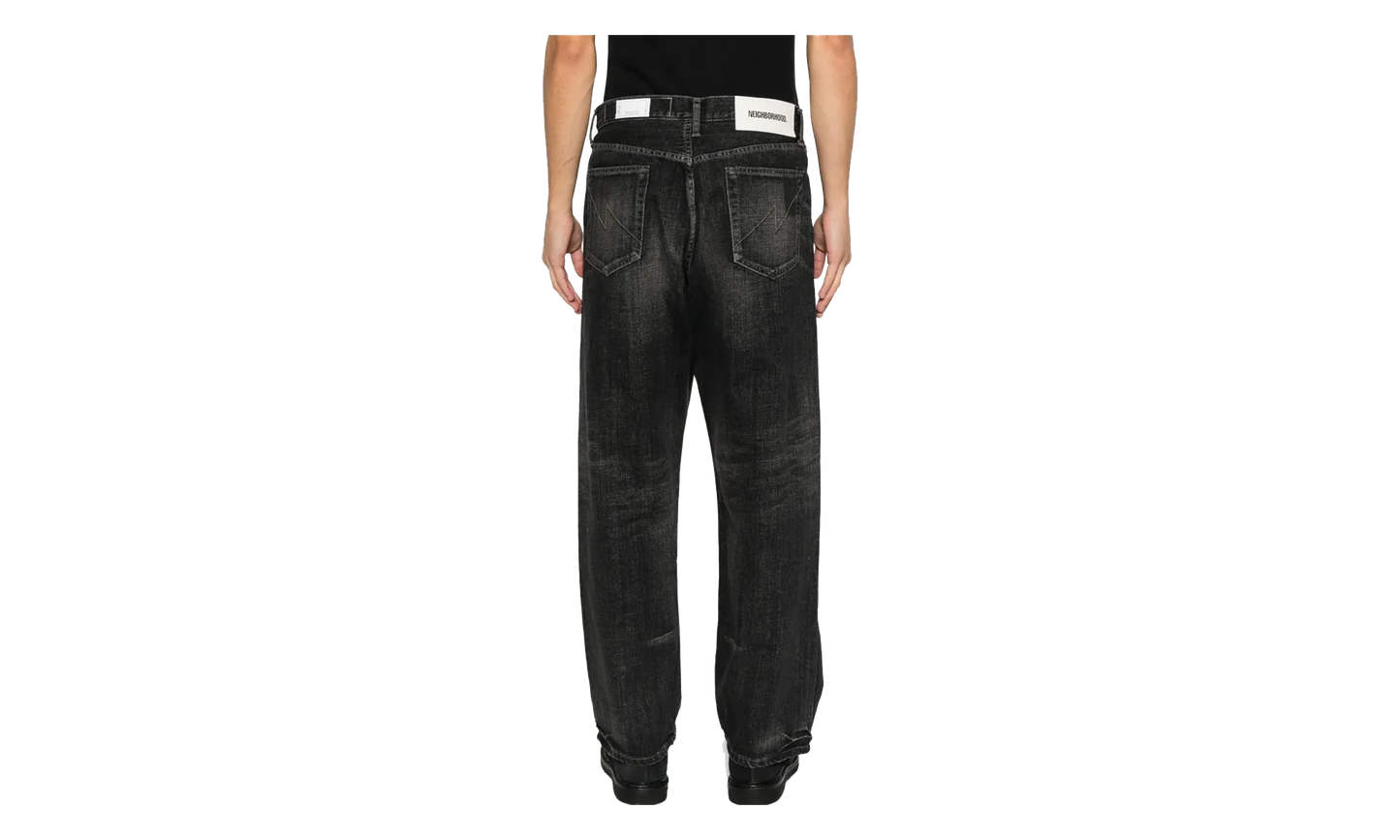 Washed Denim DPWide Pants "Black" 252XBNH PTM04 BLAC